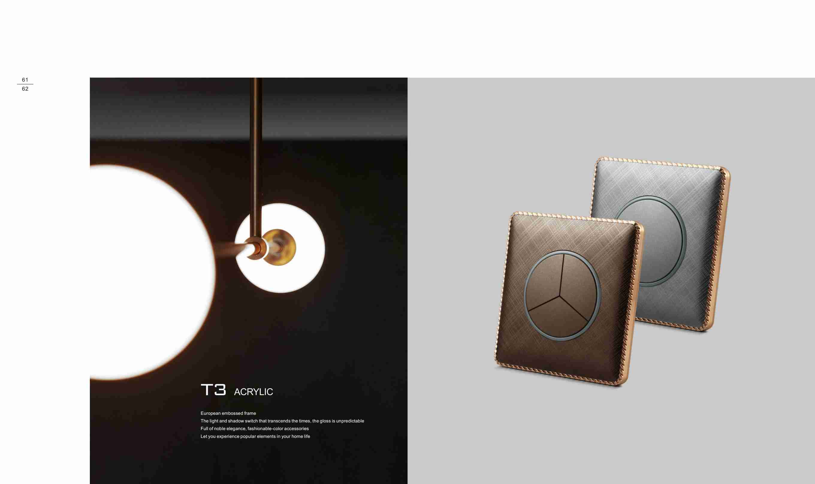 Post-modern T3 Light Switches With Postmodern Design.