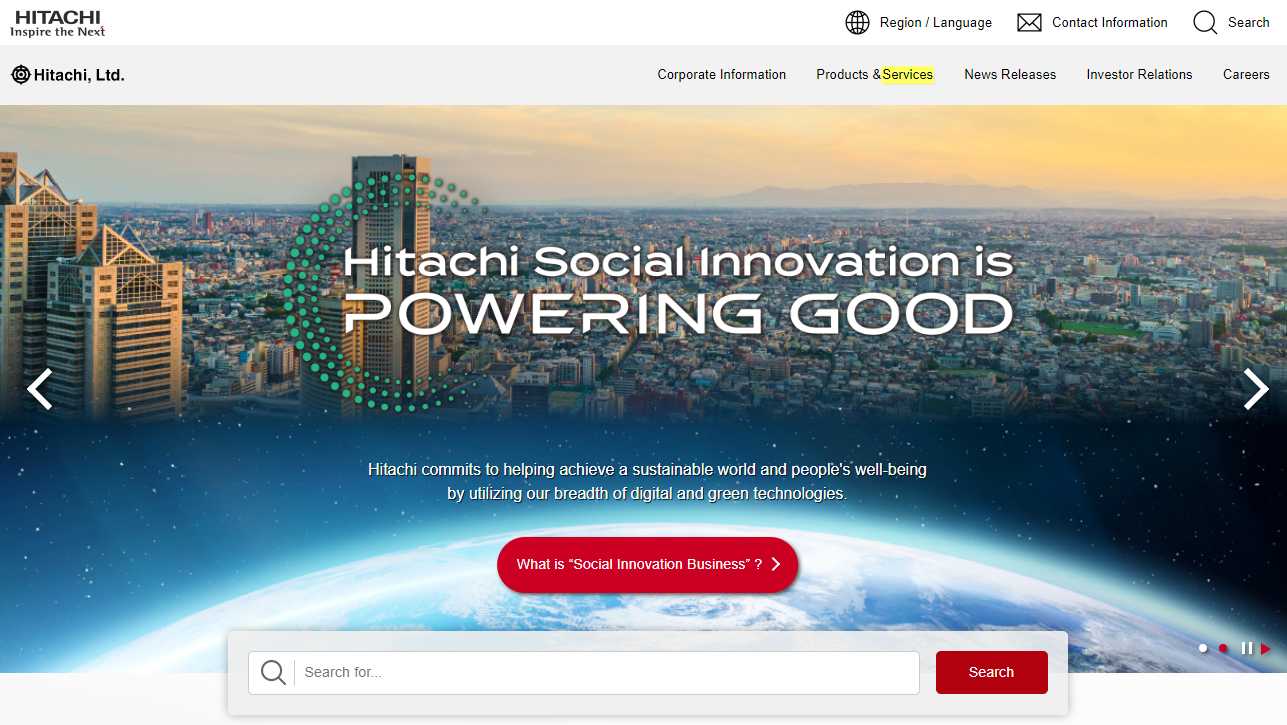 Hitachi WEBPAGE