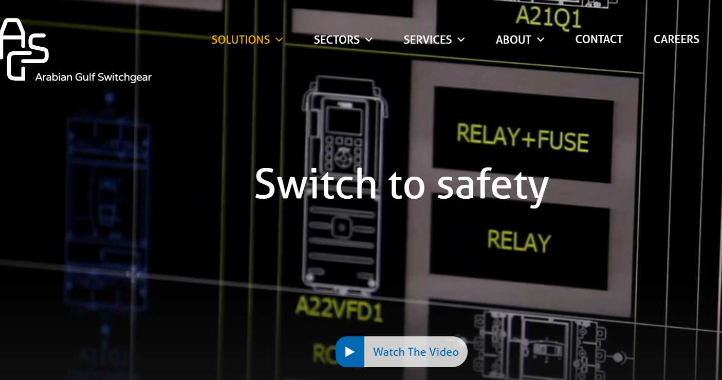 Arabian Gulf Switchgear homepage