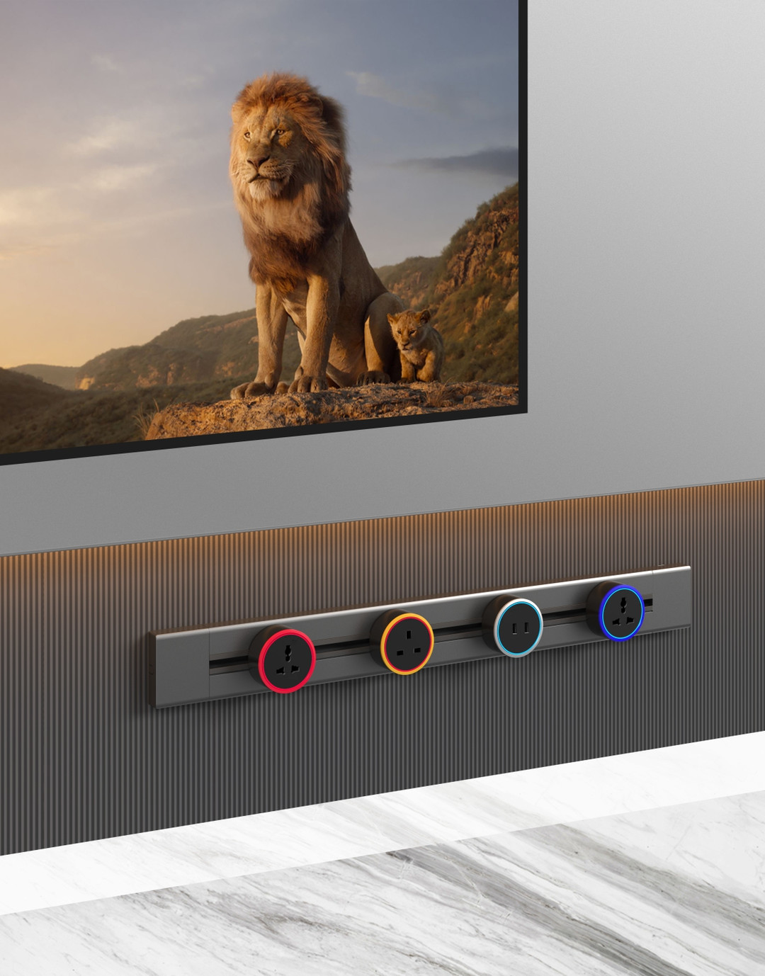 The first generation of surface mounted track socket