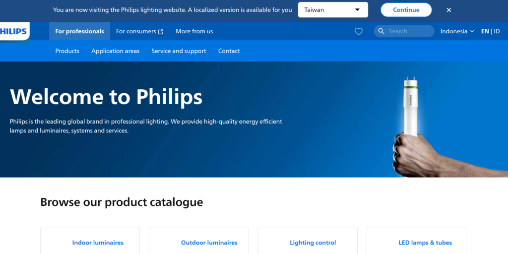 Philips Indonesia official website