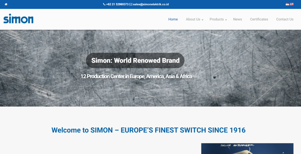 Simon Indonesia Brand Official Website