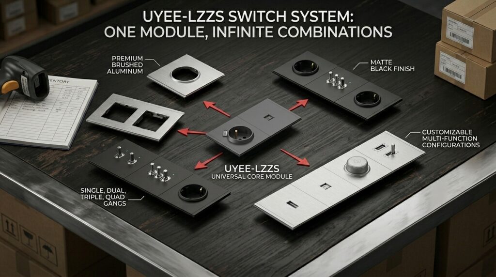 How to modularly assemble switches and sockets