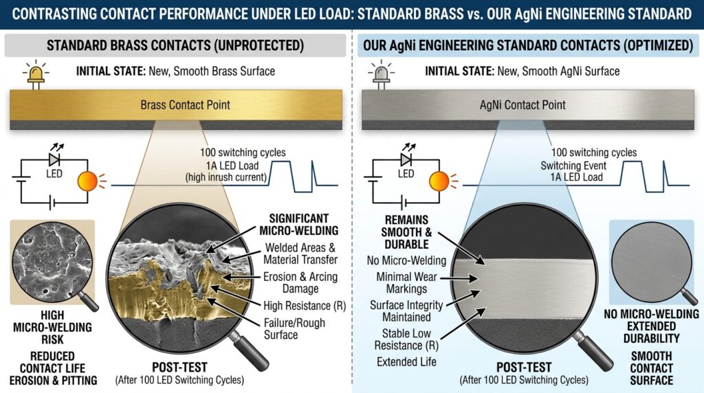 Traditional vs. UYEE-LZZS 16AX Current Spike Visualization