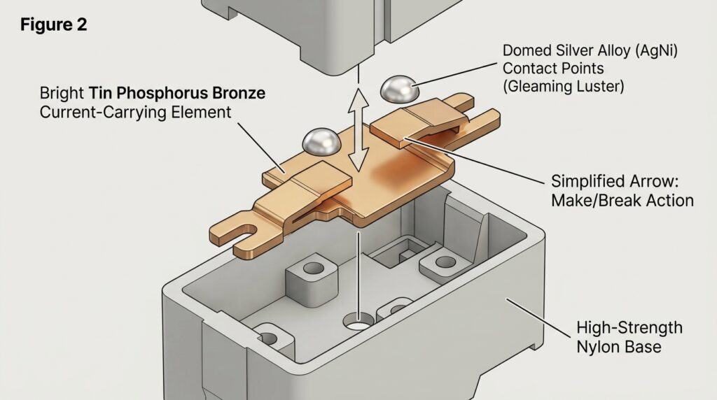 Silver contact connection control