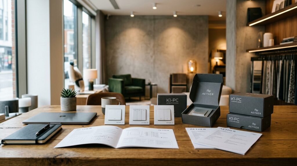 Customized packaging for switches and sockets